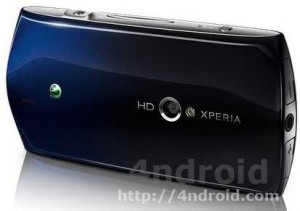 SE Xperia Neo detrás