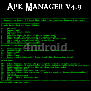 Modificar Aplicaciones: Apk Manager 4.9