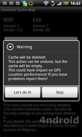 Location Cache, administra el registro oculto de localizaciones de tu Android