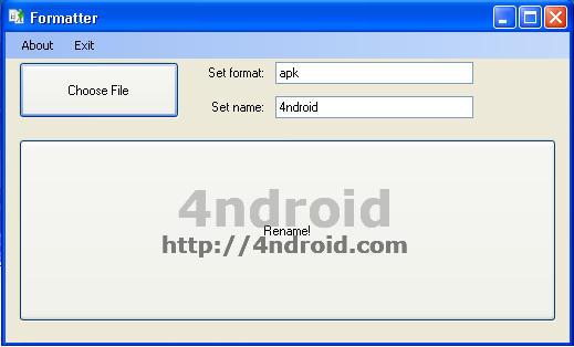 Formatter to Apk