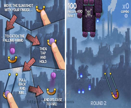 Pollushot, frenético juego de naves y disparos con tirachinas