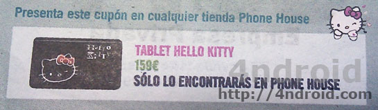 Descuento Tablet Hello Kitty