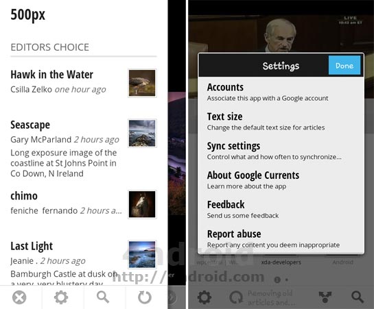 Google Currents, un lector de noticias vitaminado con aspecto de revista