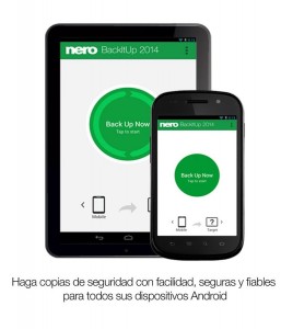 Nero BackItUp, permite crear copias de seguridad en Android