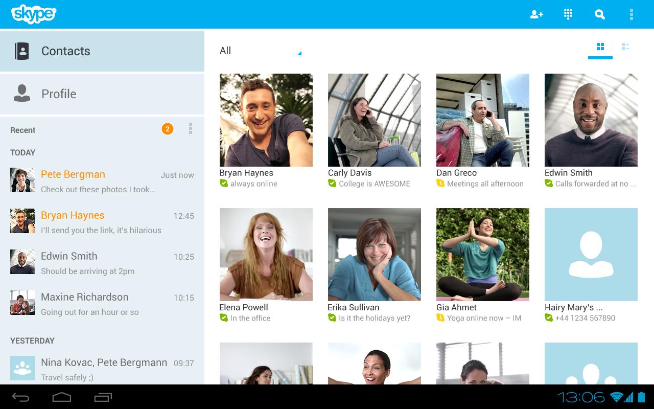 Skype para Android se actualiza